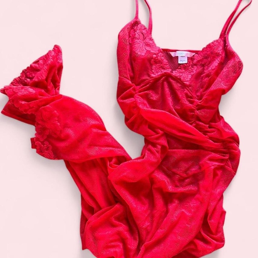 Vintage Victoria's Sevret Red Maxi Dress - Lingerie size L
